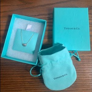 Tiffany and Co. Bean Pendant Silver Necklace